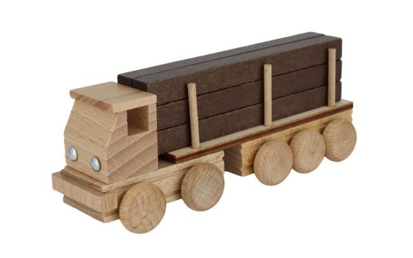 Holzauto Sattelzug Langholz, natur von Ebert GmbH_1