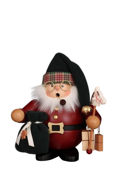 Smoking man Santa Claus, dark red by Christian Ulbricht