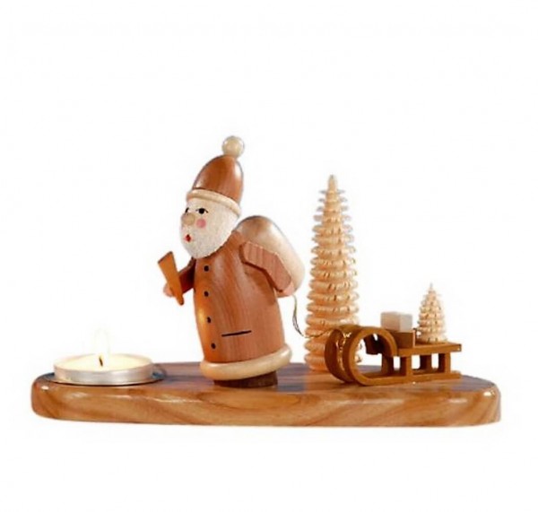 Christmas candle holder Santa Claus, nature by Knuth Neuber