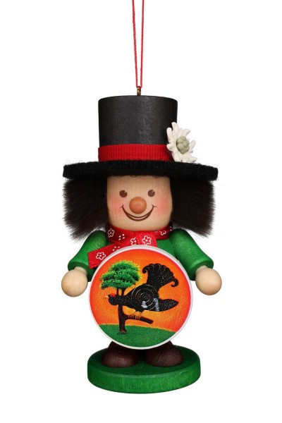 Christmas Tree Decorations & Ornaments gnome champion marksman, 10,5 cm, Christian Ulbricht GmbH & Co KG Seiffen/ Erzgebirge