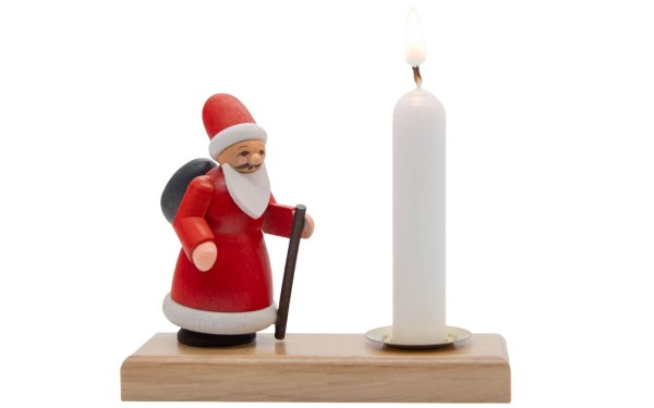 Christmas candle holder Santa Claus from toy maker Günther
