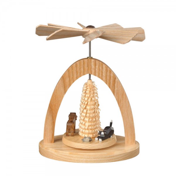 Weihnachtspyramide - Wärmespiel mit Tiere von Albin Preißler