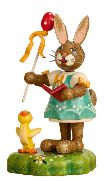 Ester Bunny Musician Easter Melodies, 7 cm 2.76 in by Hubrig Folk Art, Made in Germany