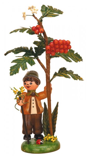 Autumn Child Rowan Berry Figurine by Hubrig Volkskunst