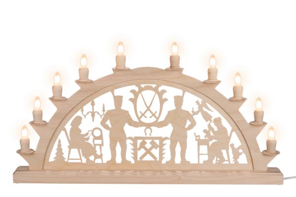 Candle arch Schwarzenberger with 10 candles by SEIFFEN.COM