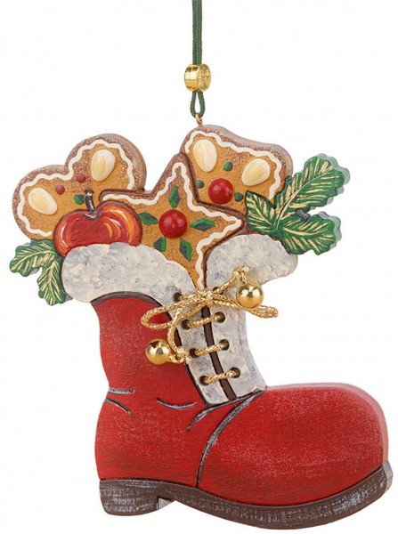 Christmas tree decoration Santa Claus boot by Hubrig Volkskunst