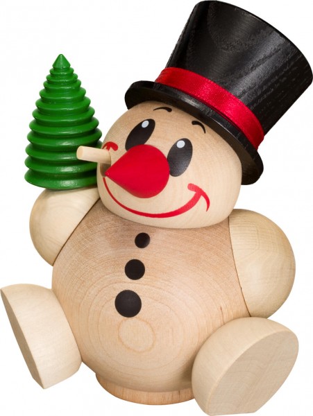 Räuchermännchen - Kugelräuchermann Cool-Man mit Baum von Seiffener Volkskunst eG