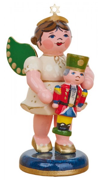 Christmas angel with nutcracker, 7 cm from Hubrig Volkskunst