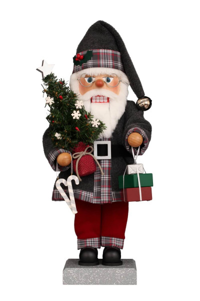Premium Nutcracker Santa Claus Gift Giving, 19.3 inches (49 cm) by Christian Ulbricht, Made in Germany – handcrafted holiday elegance