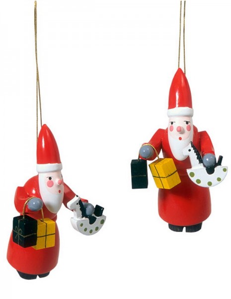 Christbaumschmuck von Robbi Weber Ruprecht mit Geschenken, 2 Stück 