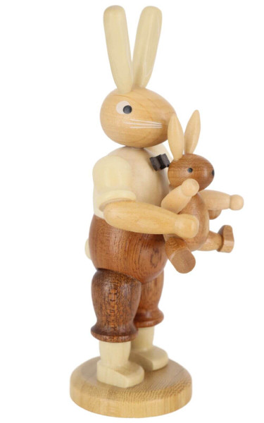 Easter bunny father with child, nature by Müller Kleinkunst_3
