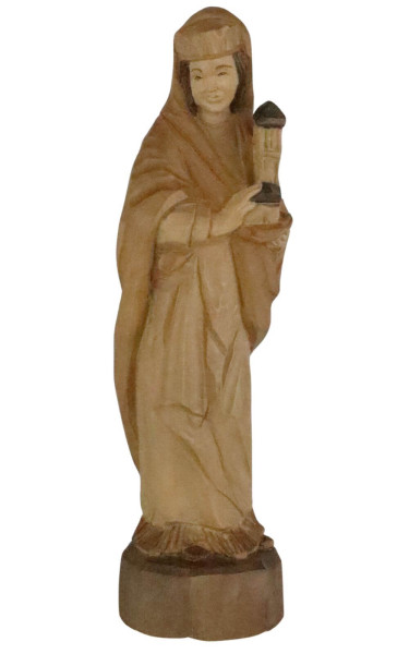 Heilige Barbara, geschnitzt in verschiedenen Größen von Schnitzkunst aus dem Erzgebirge