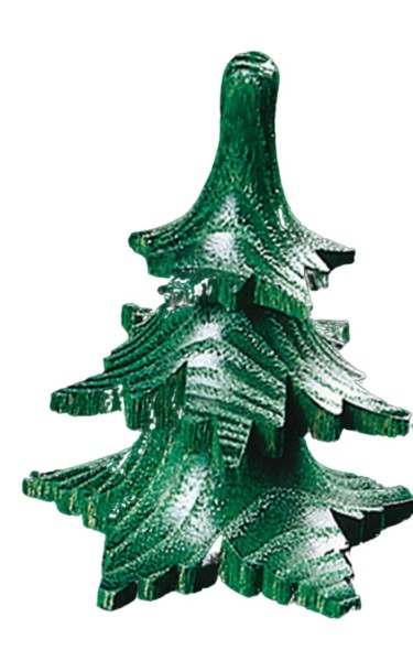 Tree with 3 wreaths, green, 6 cm by Richard Glässer GmbH