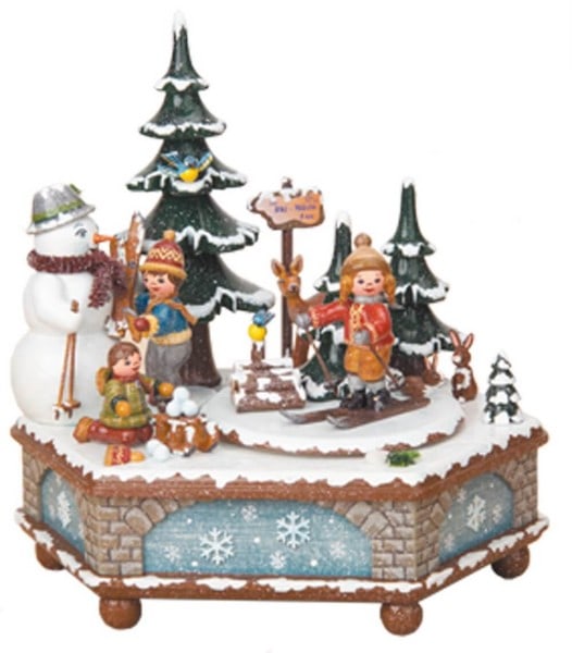 Music box winter time melody Leise rieselt der Schnee by Hubrig Volkskunst