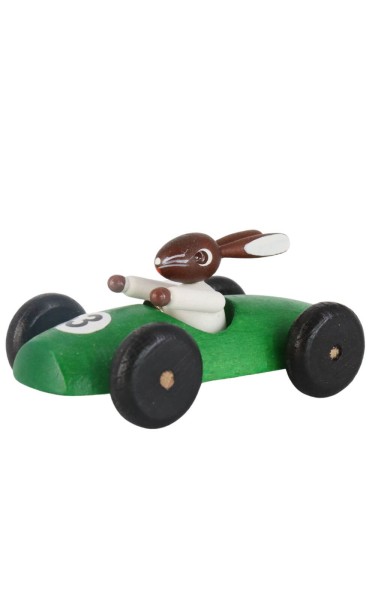 Easter bunny in racing car, green from Legler
