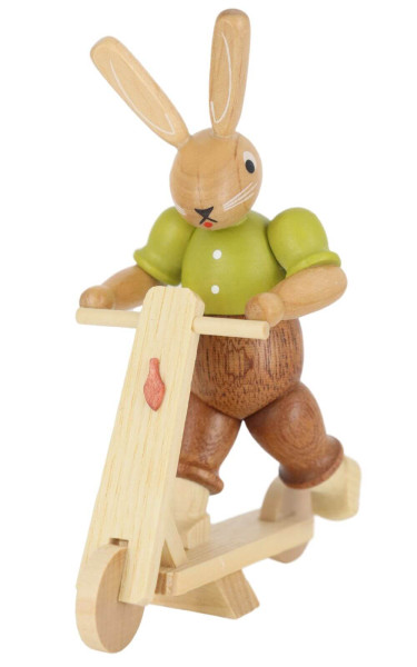 Easter bunny on scooter, 11 cm, colored by Müller Kleinkunst_1