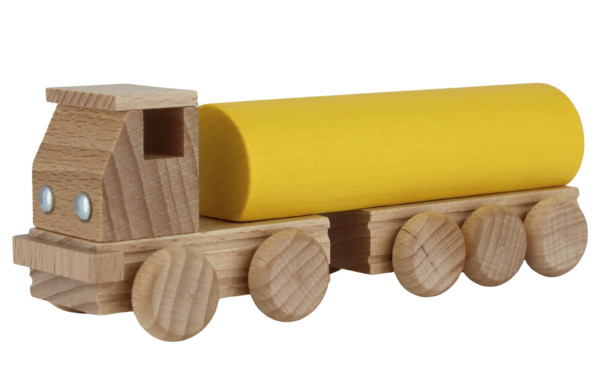 Holzspielzeug Tankwagen, farbig von Ebert GmbH_1
