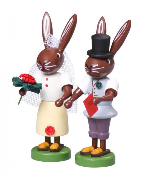 Easter bunny bridal couple, 9 cm by Thomas Preißler