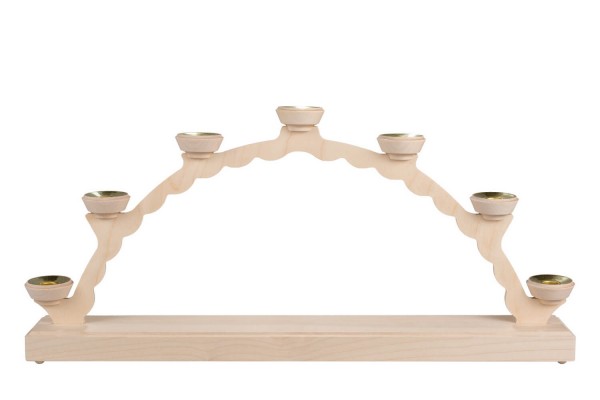 Schwibbogen Leerbogen für Wachskerzen, 50 cm von SEIFFEN.COM