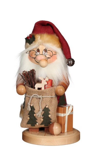 Smoking gnome Santa Claus, 28 cm by Christian Ulbricht