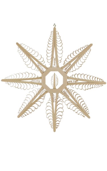 Window decoration wooden star, octagonal by Martina Rudolph
