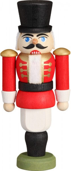 Christmas tree decoration nutcracker hussar, red by Seiffener Volkskunst