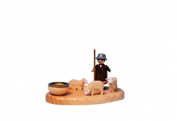 Knuth Neuber, Weihnachtskerzenhalter Schäferei, natur  