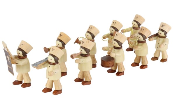 Miniatur Bergmannszug, 10 teilig, natur von Romy Thiel