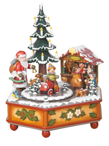 Music box Christmas time melody: Leise rieselt der Schnee by Hubrig Volkskunst