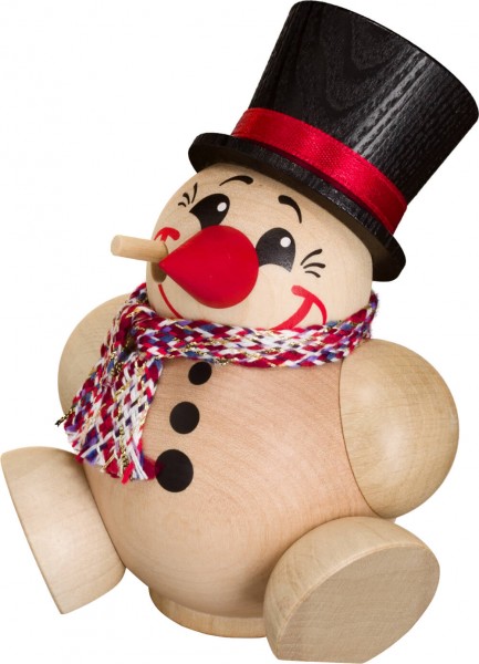 Räuchermännchen - Kugelräuchermann Cool-Man mit Schal von Seiffener Volkskunst eG