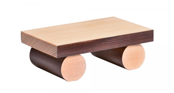 Forest bench for smoking man edge stool series L, 5 cm from KWO