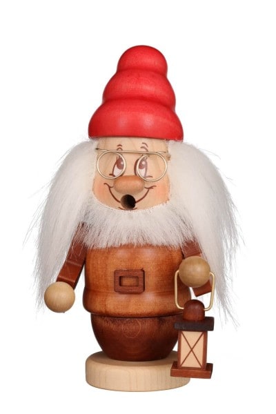 Smoking man mini gnome chief, 15 cm by Christian Ulbricht