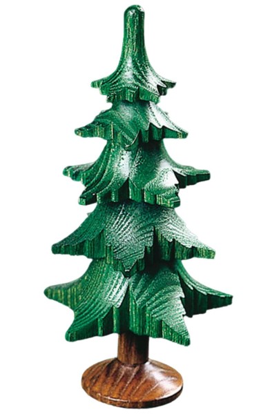 Tree with trunk and 5 wreaths, green, 12 cm by Richard Glässer GmbH