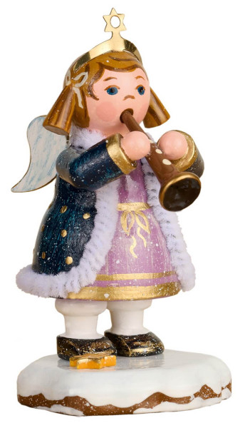 Winter child sky child with clarinet by Hubrig Volkskunst