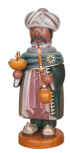 Smoking man holy three kings Caspar from Hubrig Volkskunst