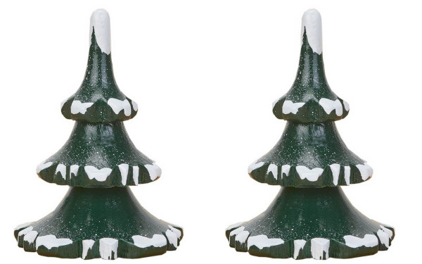 Winterkinder-Zubehör, 2er Set Winterbaum, 6 cm von Hubrig Volkskunst